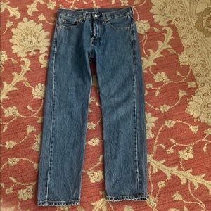 Levi 505 Straight Leg Blue Jeans